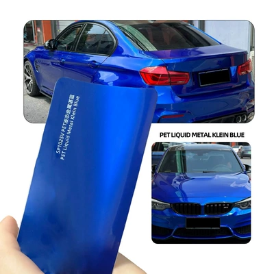 Axxpel Car Pet Color-Changing Film for Full Vehicle Application, Specialized for Extended Installation, Body Protection Film, Liquid Metal Deep Blue