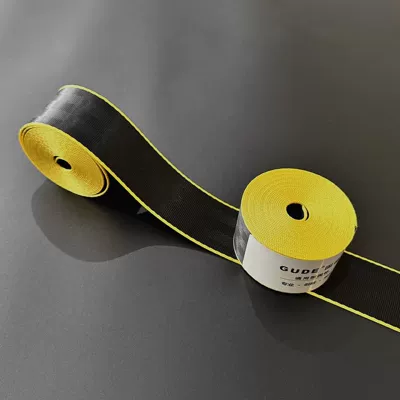 Universal car seatbelt 3.6m with — Car seat belt - black-and-yellow