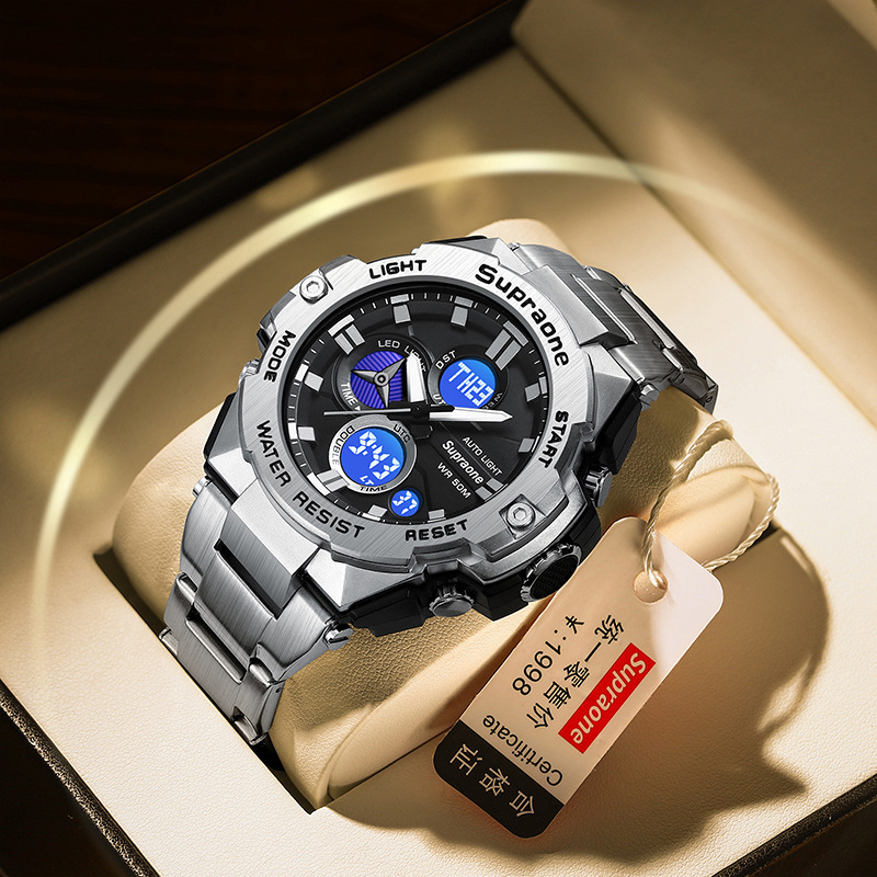 Casio Steel Children's Watch Student Men's Heart Electronic Multi-Function Cross-Border Foreign Trade Wholesale Large Dial