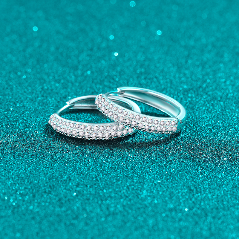 D Farbe Moissanite Creolen Aus Sterlingsilber Elegantes Design_voghion.com