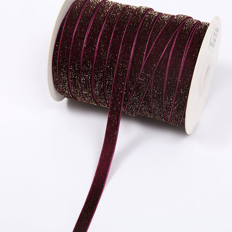 Golden Star Point clip de cinturón de terciopelo de seda dorada de terciopelo de una sola cara accesorios de ropa de una sola cara cinta decorativa pequeña orden se puede arreglar