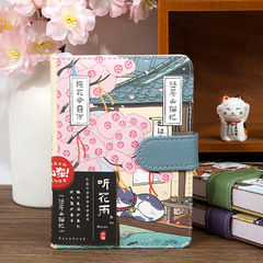 Mu Ran カラーページノート PU 磁気バックル Youju ボブキャットノート日本の高価値猫ノート日記