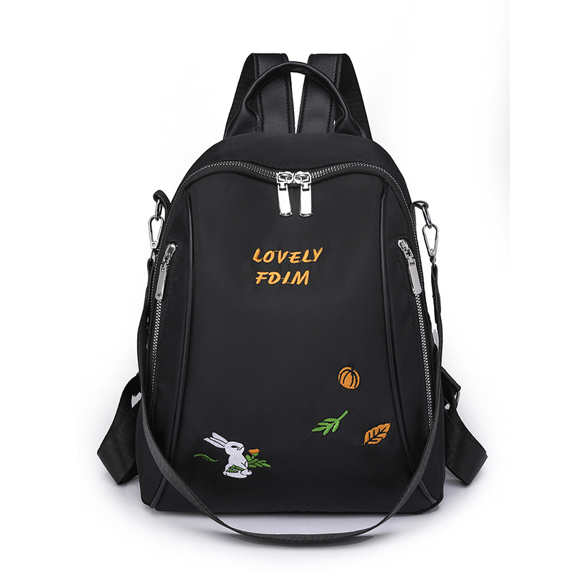 2024 nueva mochila casual para mujer de nailon moda linda multifuncional de viaje al aire libre mochila de doble uso al por mayor