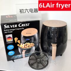6L エアフライヤー 大容量スマートタッチオーブン 見える多機能油煙の出ないフライヤー