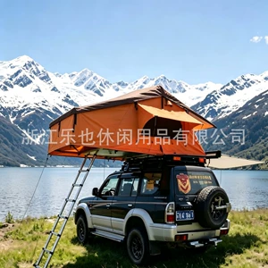 Cross-Border Extended Soft-Top Car Roof Tent, Vehicle-Mounted Outdoor Camping Equipment, Factory Wholesale