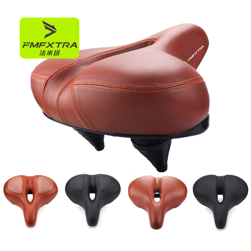 Mountain Bike Cushion Thickened Sponge Extra Comfortable Long Distance Silicone Saddle Electric Bicycle Cushion Spring Shock Absorber Mountain Bike Cushion Thickened Sponge Extra Comfortable Long Distance Silicone Saddle Electric Bicycle Cushion Spring Shock Absorber
