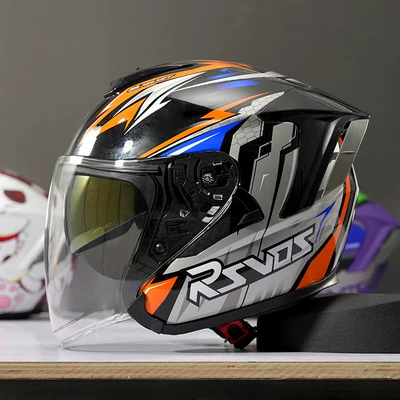 Helmet Double Mirror Universal for | Motosiklet dəbilqələri - s-ro-5-supersonic-orange