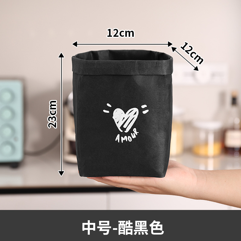 Bolsa de papel kraft lavable, bolsa de almacenamiento, almacenamiento en refrigerador, acabado de escritorio, engrosamiento, gran cubierta de maceta impermeable al por mayor