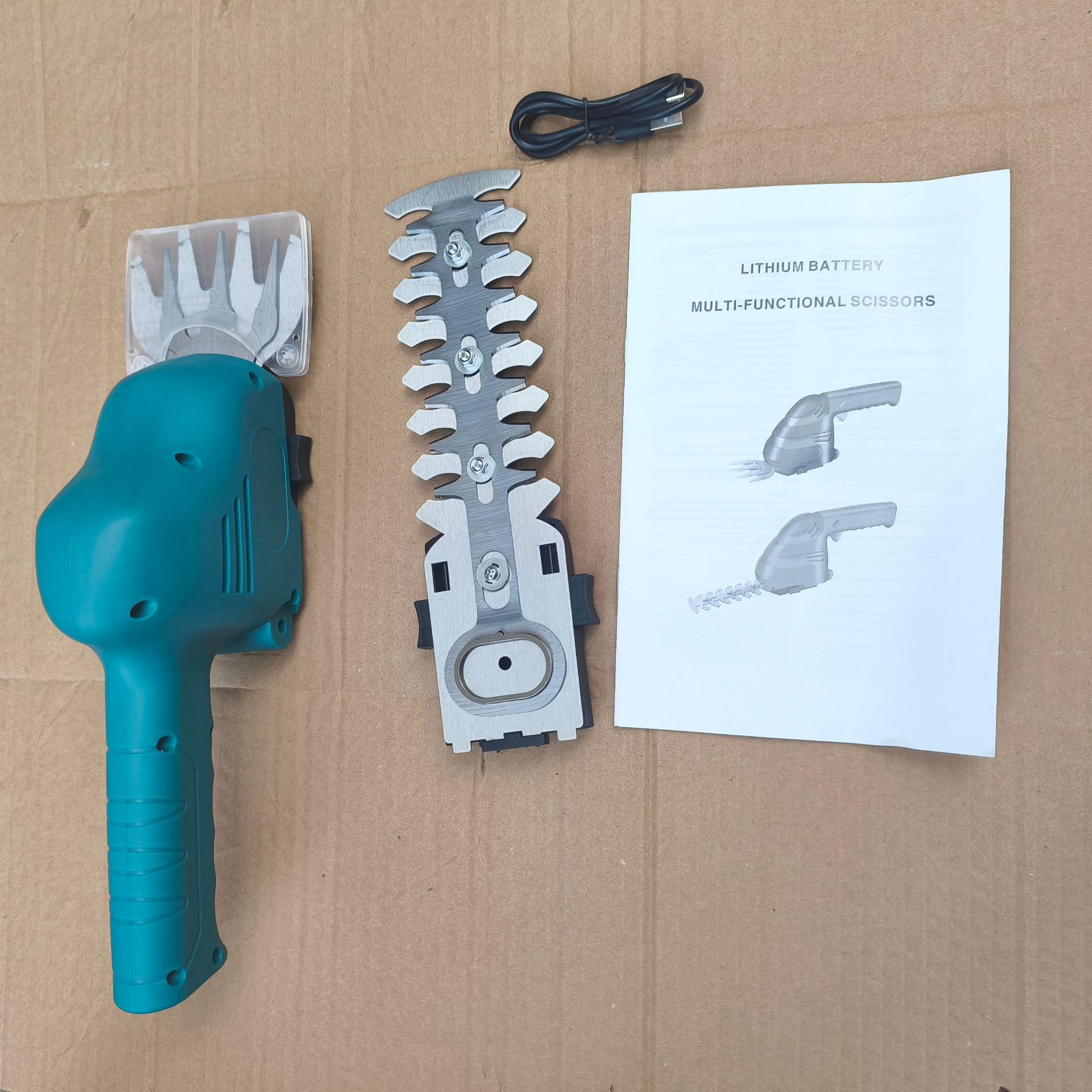 家用绿篱机锂电工具多功能电动大功率割草机园林修剪机迷你绿篱剪