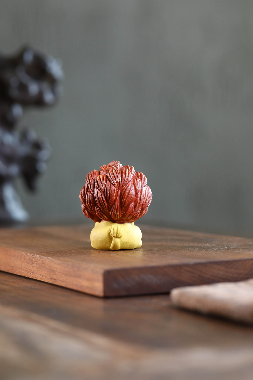 宜兴紫砂茶宠狮子茶具摆件手工招财动物雄霸天下雕塑狮子王可养| 1688