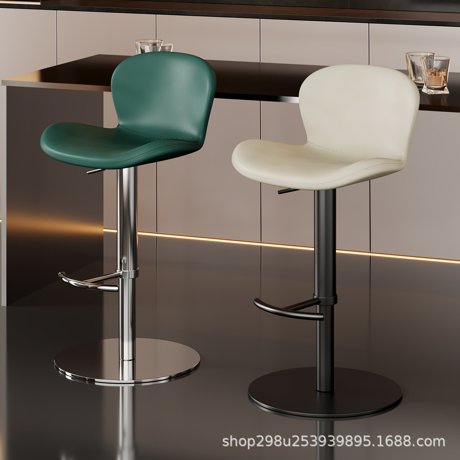 Bar Chair, Home Bar Chair, Lift High Stool, Front Desk Chair, Cashier Bar, Commercial Bar Stool, Stainless Steel Chair