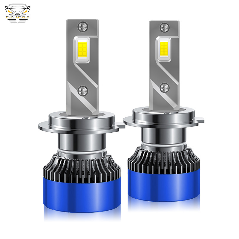 Transfronterizo doble tubo de cobre LED brillante general ahorro de energía alta concentración de luz de lejos y cerca de todo el accesorio de lámpara delantera