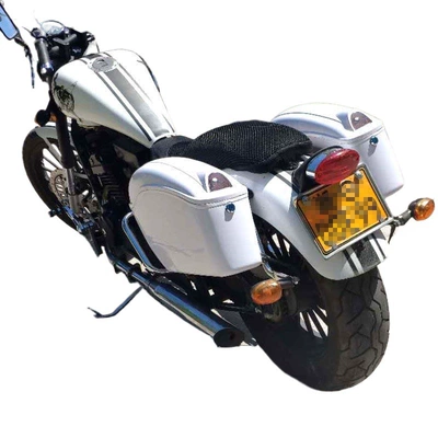 Motorcycle trunk Retro Travel Side Box