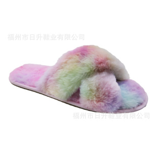 OEM�������Q¶ֺ��ЬŮ�ﶬ��ů�҃Ƚ���ë�q��ЬIndoor Slippers