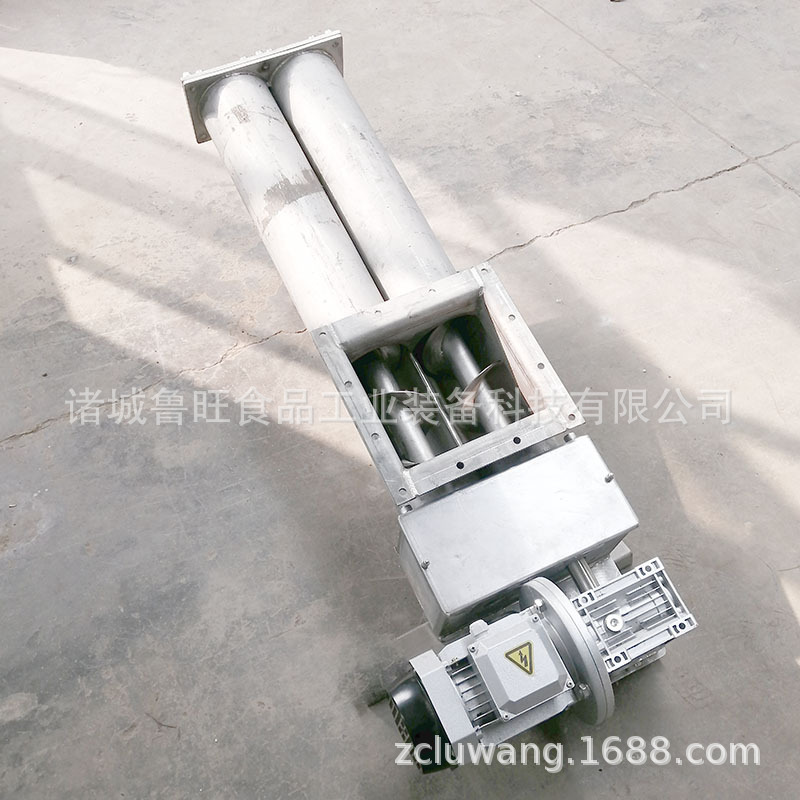双螺旋秆输送设备 螺旋上料机 粉末螺旋输送机 不锈钢螺旋加料机
