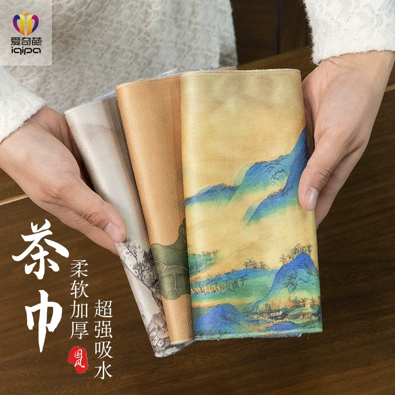 Двухсторонний сильный абсорбиирующий, теплоизолирующий и антипирсное протирание чайного полотенца для чайного сервиза