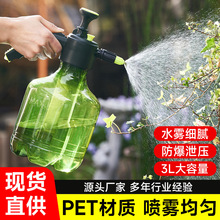 工厂现货直发气压式喷水壶高压3L大容量手动压力喷雾器家用浇水壶