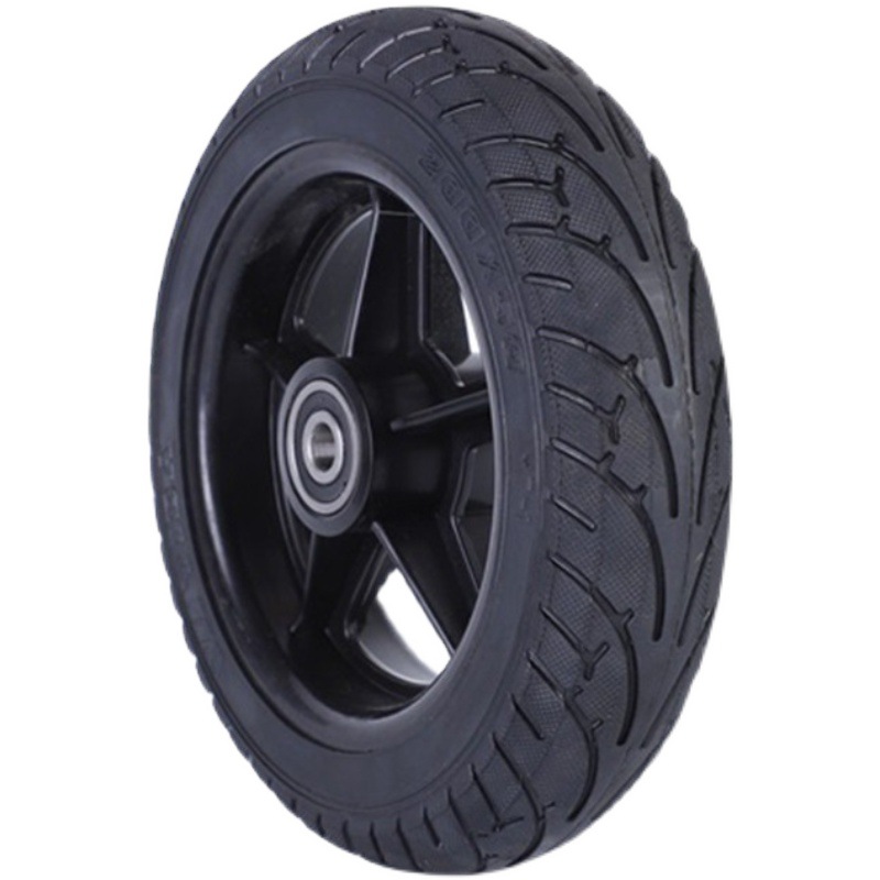 8寸200x50小型电动车滑板车漂移无刷电机专用免充气防爆实心轮胎/