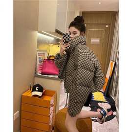 小香风棉衣棉服厚外套女冬季2024新款棉袄短款面包服羽绒棉服上衣