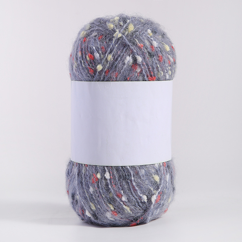 Doudou hilo hilo de bufanda hilo de lana punto de color mohael hilo tejido a mano diy arco iris tenis de mesa hilo mixto hilo de punto de pareja