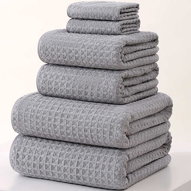 Cross-border exclusive supply of ultra-fine fiber waffle towels for adults, absorbent women's face towels, men's summer quick-dry breathable bath towels Cross-border exclusive supply of ultra-fine fiber waffle towels for adults, absorbent women's face towels, men's summer quick-dry breathable bath towels