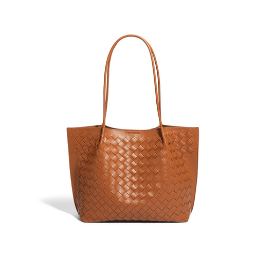 Fashionable Minimalist Large Capacity Hand-woven Tote Bag New Leisure Texture Versatile Commute Shoulder Bag for Women