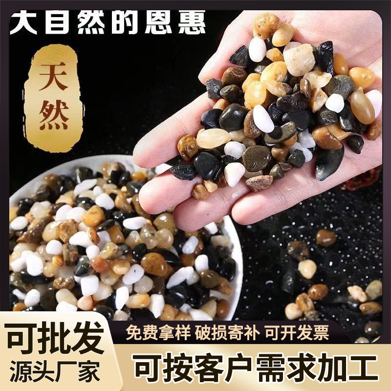 现货批发豆石溪流石地暖高温汗蒸回填污水过滤鱼缸造景铺路鹅卵石