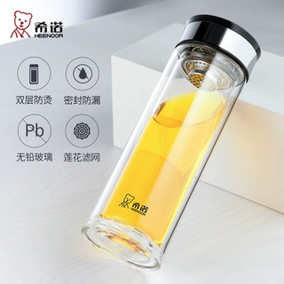 希诺双层玻璃杯大容量礼盒装车载办公家用XN-6900/6901/6902/6903