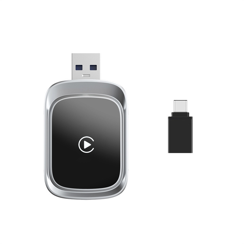 Apple Android 2-in-1 工場プライベートモデルの車と機械の相互接続ボックスに適した有線からワイヤレスのオリジナルの車の Carplay ボックス|undefined