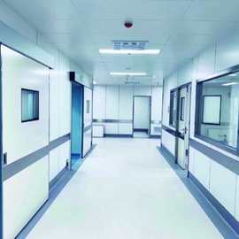 工装硅酸钙防火板医院走廊抗菌洁净冰火板木饰面无机预涂板护墙板