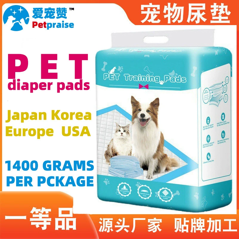 PETPRAISE любит домашних животных хвалит собачьи подмочки утолщенные и предотвращающие утечку подкладки для мочи трансграничные горячие продажи на английском языке