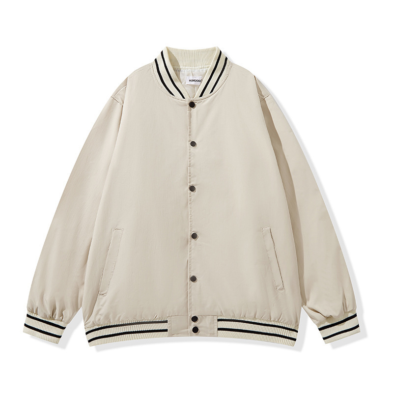 秋冬美式复古团队工作服外套班服潮牌街头夹克棒球服卫衣印制LOGO|undefined