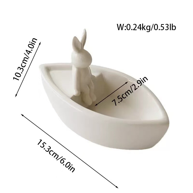 토끼 보트 촛대