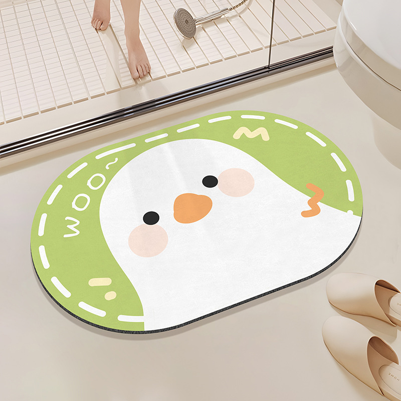 Diatom mud bathroom soft floor mat balcony kitchen absorbent non-slip floor mat bathroom toilet entrance door floor mat carpet Diatom mud bathroom soft floor mat balcony kitchen absorbent non-slip floor mat bathroom toilet entrance door floor mat carpet