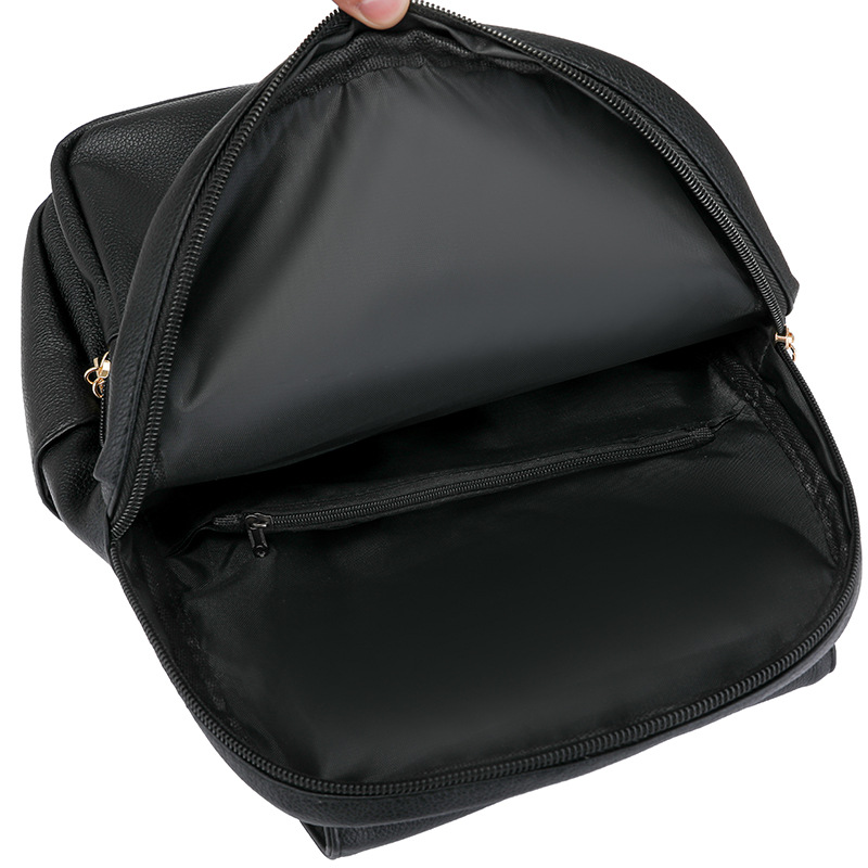 Mochila femenina 2025 primavera nueva moda todo-fósforo bolso femenino de gran capacidad madre de mediana edad mochila de viaje de ocio marea