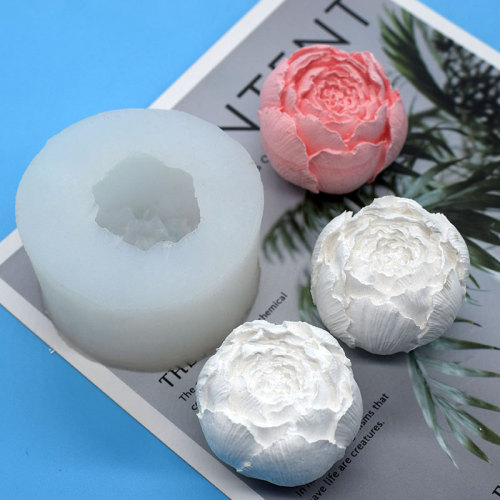 Korean-style DIY Homemade Rosebud Silicone Mold: Flower, Cold Soap, Candle, Aroma Wax, and Gypsum Cake Molds