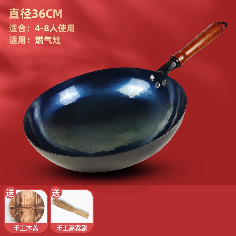 36CM 나무 손잡이 거울 + 뚜껑