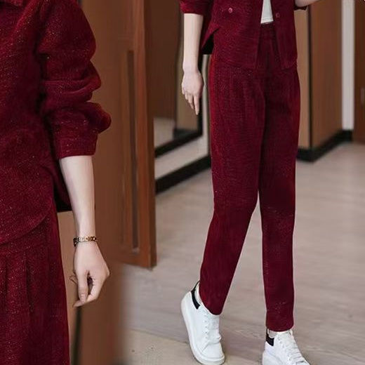 运动服休闲套装女秋冬季新款韩版洋气减龄长袖外套显瘦时尚三件套|undefined
