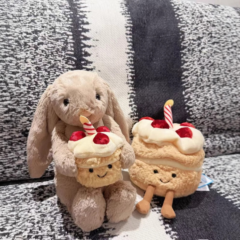 25 Years New Explosive Cake Bonnie Rabbit Fun Food Series New Muffin High Calorie Soft Toy