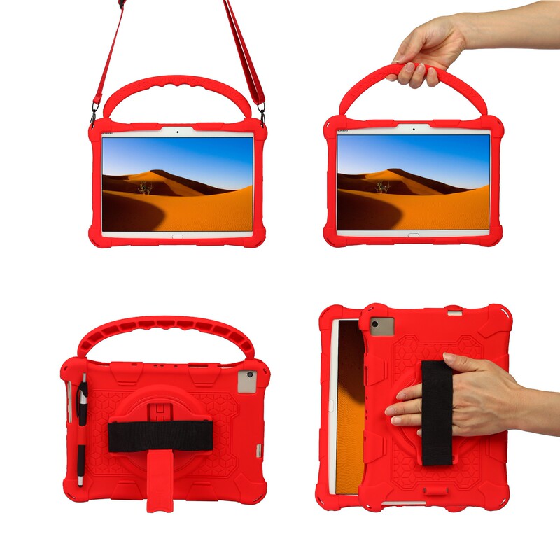 Applicable to Taiwan electric P20HD E30 Huawei M5 Huawei T5 M40 universal silicone case with handle 10.1-inch