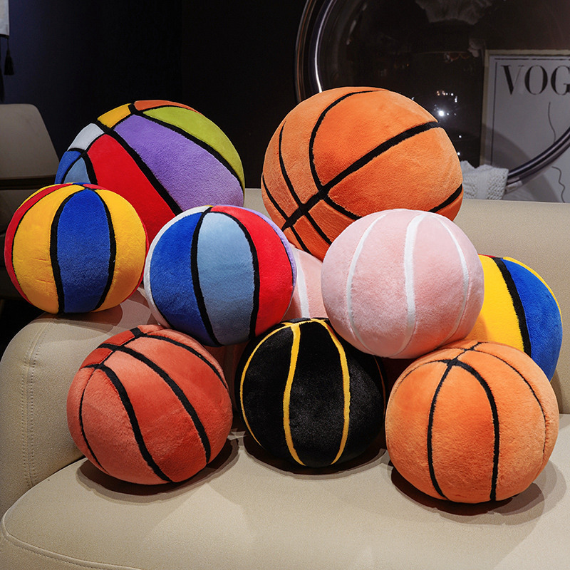 realistic basketball plush toy for yoga for kindergarten