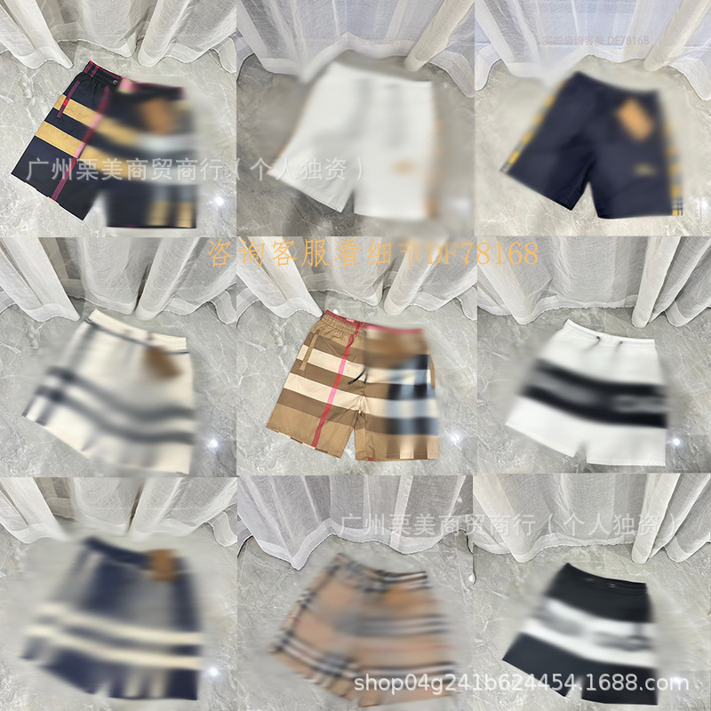 Cross-border 25ss foreign trade hot-selling trendy beach shorts with printed logo, light luxury casual versatile summer shorts for the beach