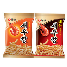 韓國進口休閑零食農心鮮蝦條原味辣味影院ktv超市熱銷膨化食品