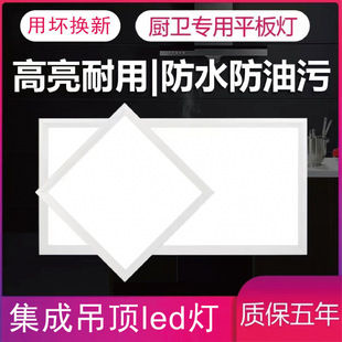 Flat Panel Light Lighting Lighting Lamp Square Kitchen and Bathroom Ultra-Thin Panel Light Wholesale Corridor Ceiling Light