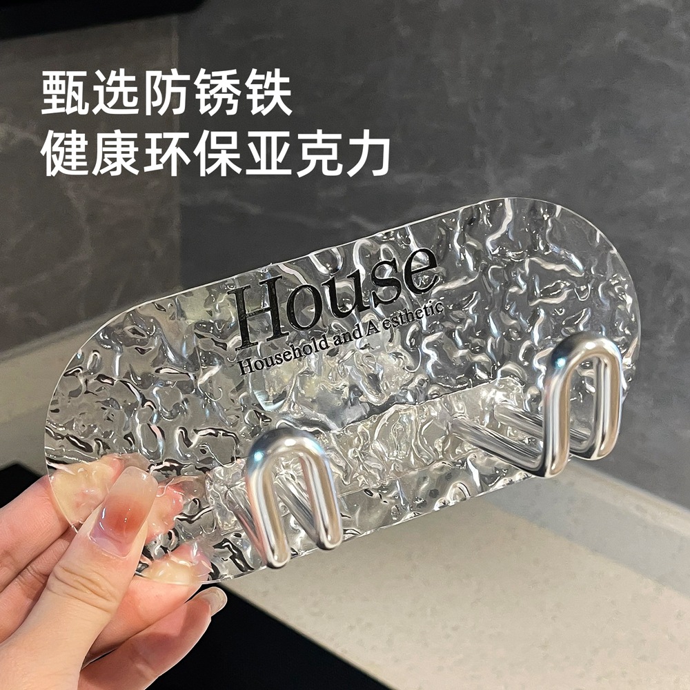 Baño Soporte de secador de pelo de acrílico para el hogar Estante Dyson Estante de baño de pared para almacenamiento de secador de pelo