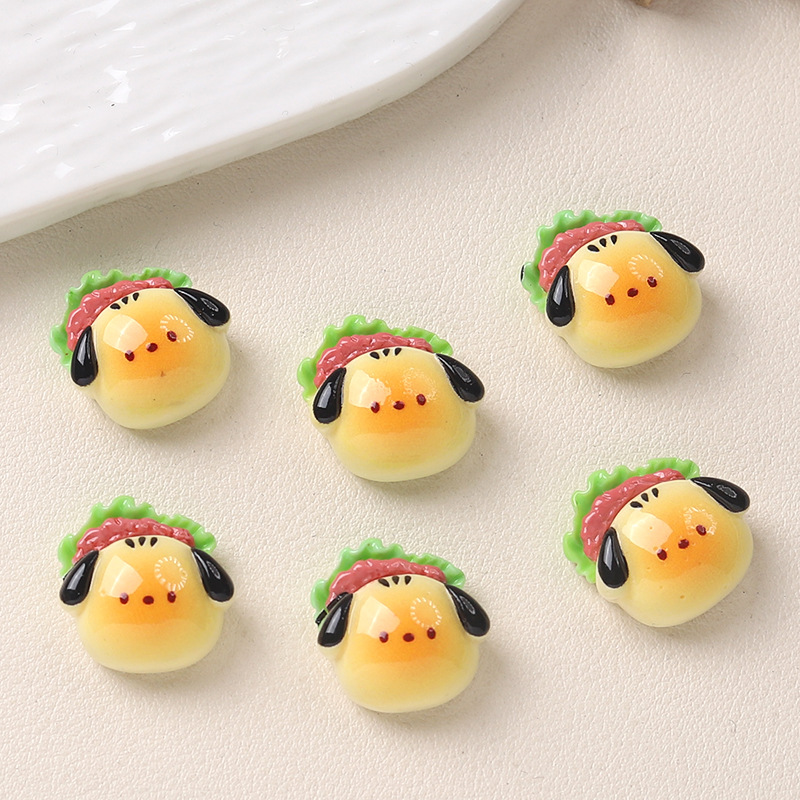 만화 DIY 수지 액세서리 빵 포켓 크림 젤 수제 헤어핀 휴대 전화 케이스 신발 버클 액세서리 배치