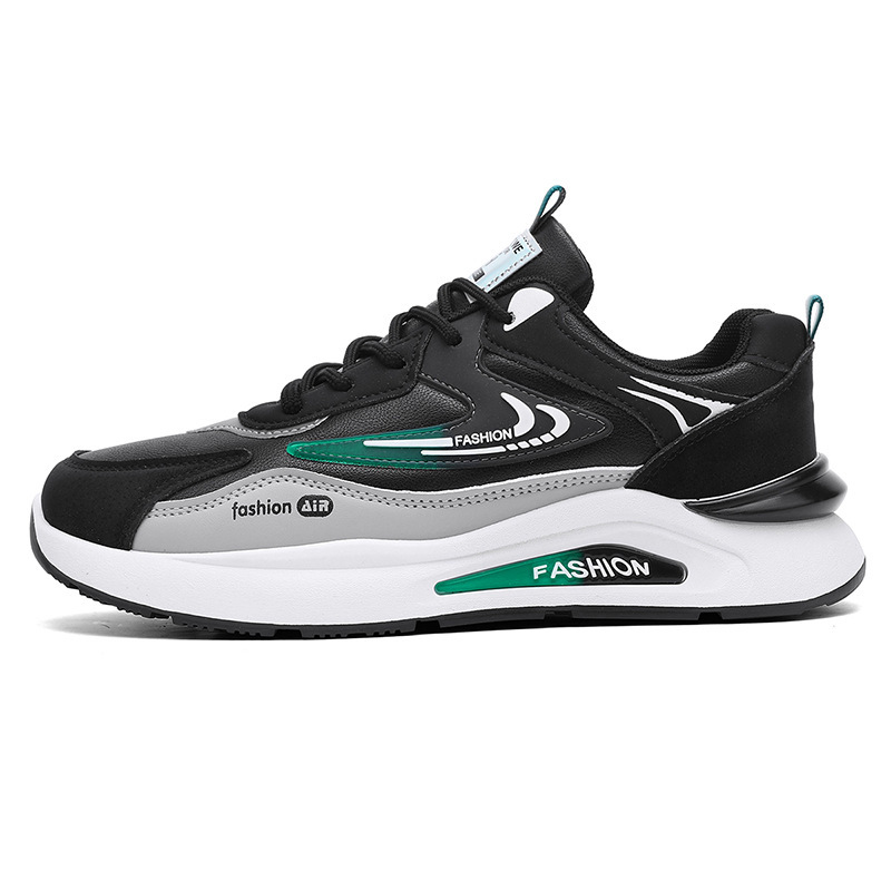 Tenis Casuales de Correr para Hombre, Piel Sintética y PVC, Transpirable, Ligero, para Uso Diario