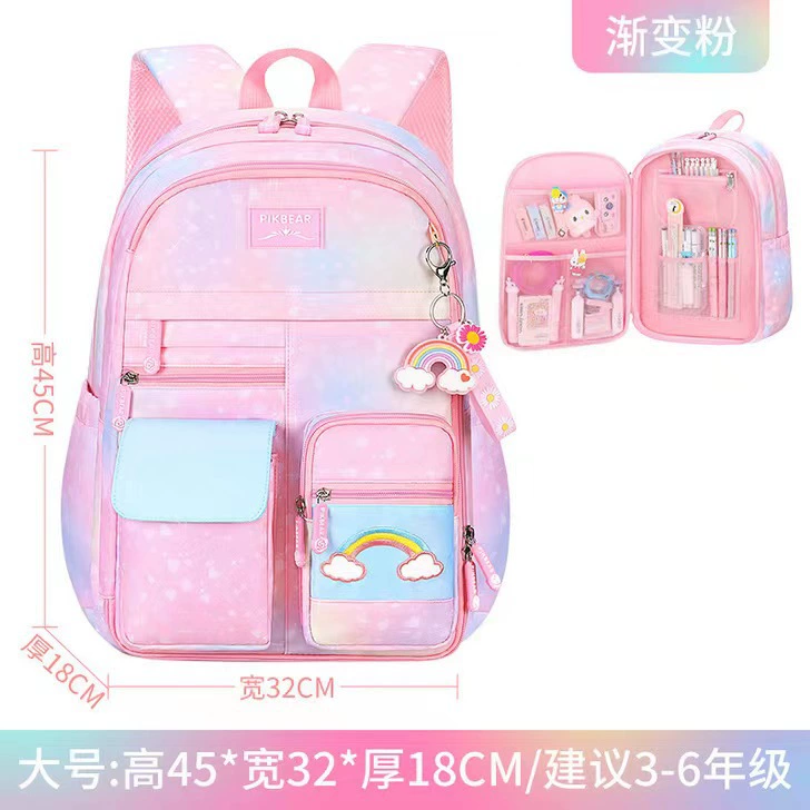 Cute backpack, small bag lightweight, Japanese and Korean, gradient