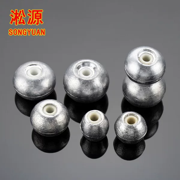New fishing porcelain ring lead pendant hollow fishing pendant manufacturers wholesale ring lead pendant fishing gear Accessories Wholesale