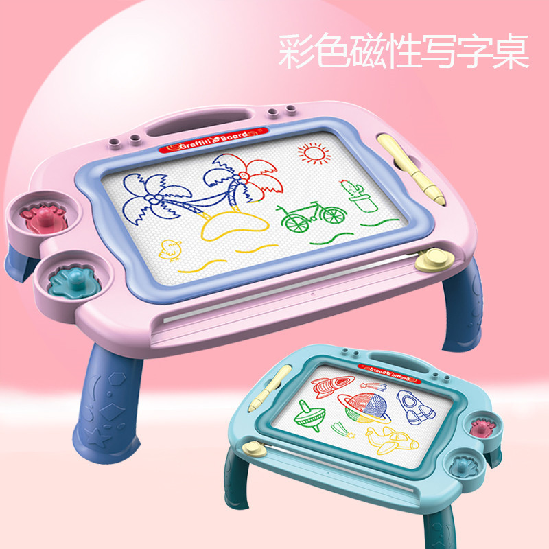 New children's Enlightenment early education study desk magnetic writing board painting table drawing board boys and girls student toy gift